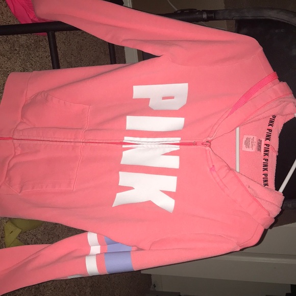 PINK Victoria's Secret Tops - Pink Victoria secret zip up